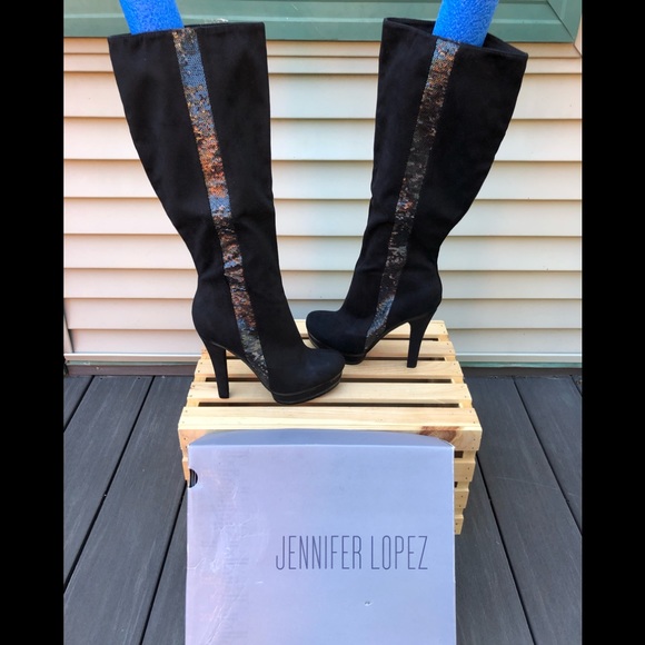 JLo Malina Black Boots - Picture 1 of 8
